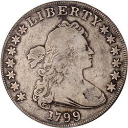 1799 Bust $1 ANACS F12 Details