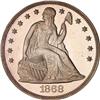 Image 1 : 1868 Liberty Seated $1 PCGS PF64 DCAM