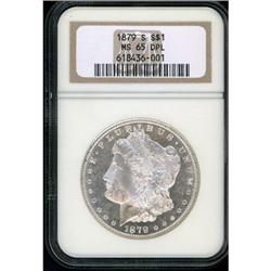 1879-S Morgan $1. Rev of 1879 NGC MS65 DPL