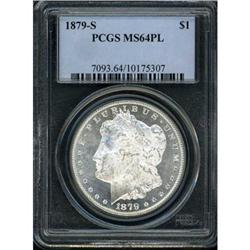 1879-S Morgan $1. Rev of 1879 PCGS MS64 PL