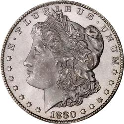 1880-CC Morgan $1. 8 Over High 7. Rev of 1879 PCGS MS67