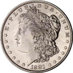 1881-S Morgan $1 PCGS MS65 DMPL