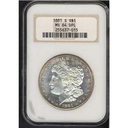 1881-S Morgan $1 NGC MS64 DPL
