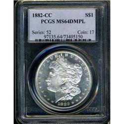 1882-CC Morgan $1 PCGS MS64 DMPL
