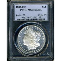 1882-CC Morgan $1 PCGS MS64 DMPL