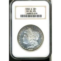 1882-S Morgan $1 NGC MS64 DPL
