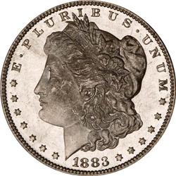 1883 Morgan $1 PCGS MS65 DMPL