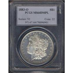 1883-O Morgan $1 PCGS MS64 DMPL
