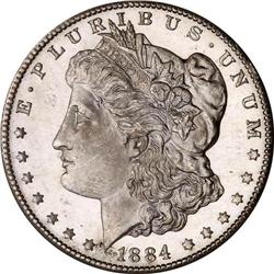 1884-CC Morgan $1 PCGS MS65 DMPL