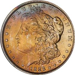 1886 Morgan $1 BATTLE CREEK COLLECTION NGC MS65*