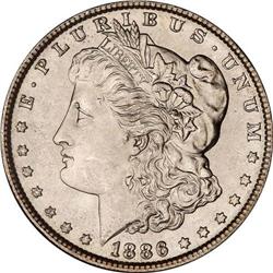 1886 Morgan $1 BATTLE CREEK COLLECTION NGC MS65*