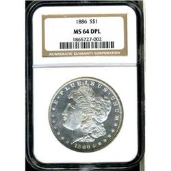 1886 Morgan $1 NGC MS64 DPL
