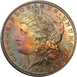 1887 Morgan $1 NGC MS66
