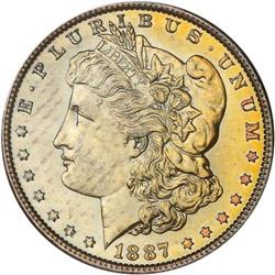 1887 Morgan $1 NGC MS66