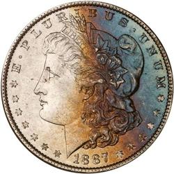 1887 Morgan $1 NGC MS66