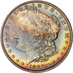 1887 Morgan $1 NGC MS66