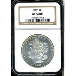 1889 Morgan $1 NGC MS64DPL