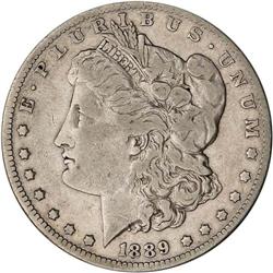 1889-CC Morgan $1 ANACS VF20 Details Cleaned