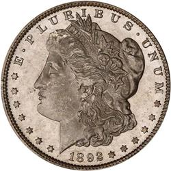 1892 Morgan $1 PCGS MS65 DMPL