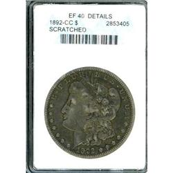 1892-CC Morgan $1 ANACS EF40 Details Scratched