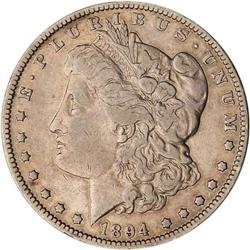 1894 Morgan $1 ANACS VF30 Details Cleaned