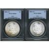 Image 1 : Lot of Two Morgan Dollars PCGS