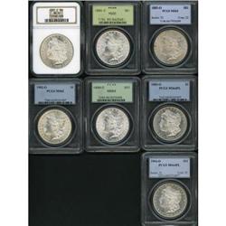 Lot of Seven Morgan Dollars