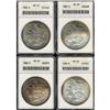 Lot of Four Toned Morgan Dollars ANACS MS65