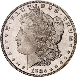 Lot of Four 1885 Morgan Dollars NGC MS65*