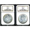 Image 1 : Lot of Two Morgan Dollars NGC