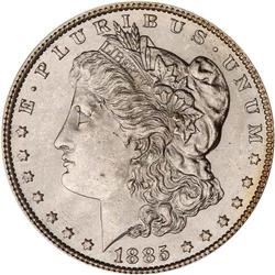 Lot of Three 1885 Morgan Dollars NGC MS63*