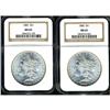 Image 1 : Lot of two Morgan Dollars both 1885 NGC MS65