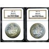Image 1 : Lot of Two Morgan Dollars 1886 S$1 NGC MS65PL