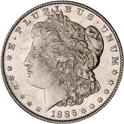 Lot of Five 1886 Toned Morgan Dollars NGC MS63*