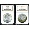 Image 1 : Lot of Two Morgan Dollars NGC