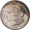 Image 1 : Lot of Three 1885 1887 Toned Morgan Dollars NGC MS65*
