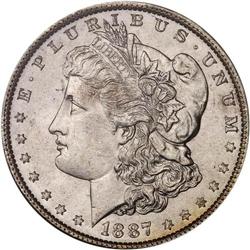 Lot of Three 1887 Toned Morgan Dollars NGC MS65*