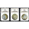 Image 1 : Lot of Three Morgan Dollars NGC MS65