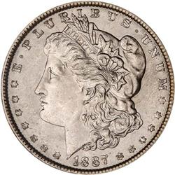 Lot of Five 1887 Toned Morgan Dollars NGC MS64*