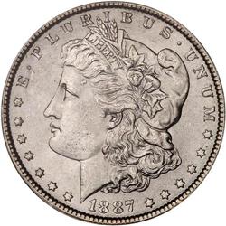 Lot of Four 1887 Toned Morgan Dollars NGC MS63*