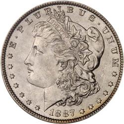 Lot of Five 1887 Toned Morgan Dollars NGC MS63*