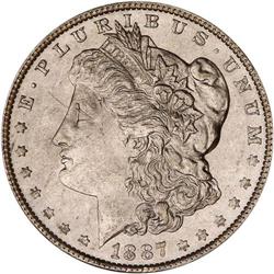 Lot of Eleven 1887 Toned Morgan Dollars NGC Unc