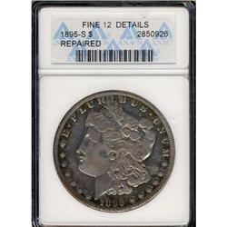 1895-S $1 Morgan FINE 12, Details Repaired