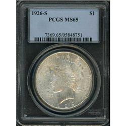 1926-S Peace $1 PCGS MS65
