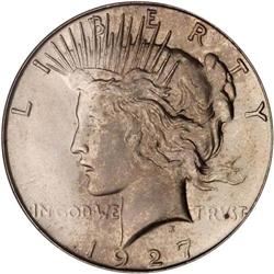 1927-S Peace $1 NGC MS65
