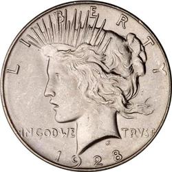 1928 Peace $1 PCGS MS63