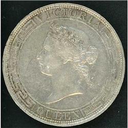 Hong Kong. Victoria, 1837-1901, 1 dollar, 1868