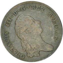 Sweden. Gustav III, 1771-1792, Riksdaler, 1775
