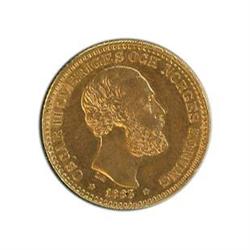 Sweden. Oscar II, 1872-1907, 10 Kronor, 1883