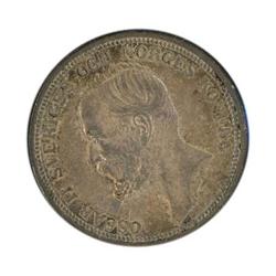 Sweden. Oscar II, 1872-1907, 2 Kronor, 1897